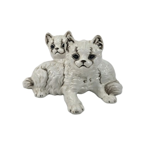 Vintage porcelain kittens - porcelain,